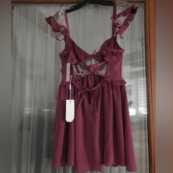 For Love and Lemons Camilla Embroidered Slip Dress M  🍋 💕 - Picture 8 of 8